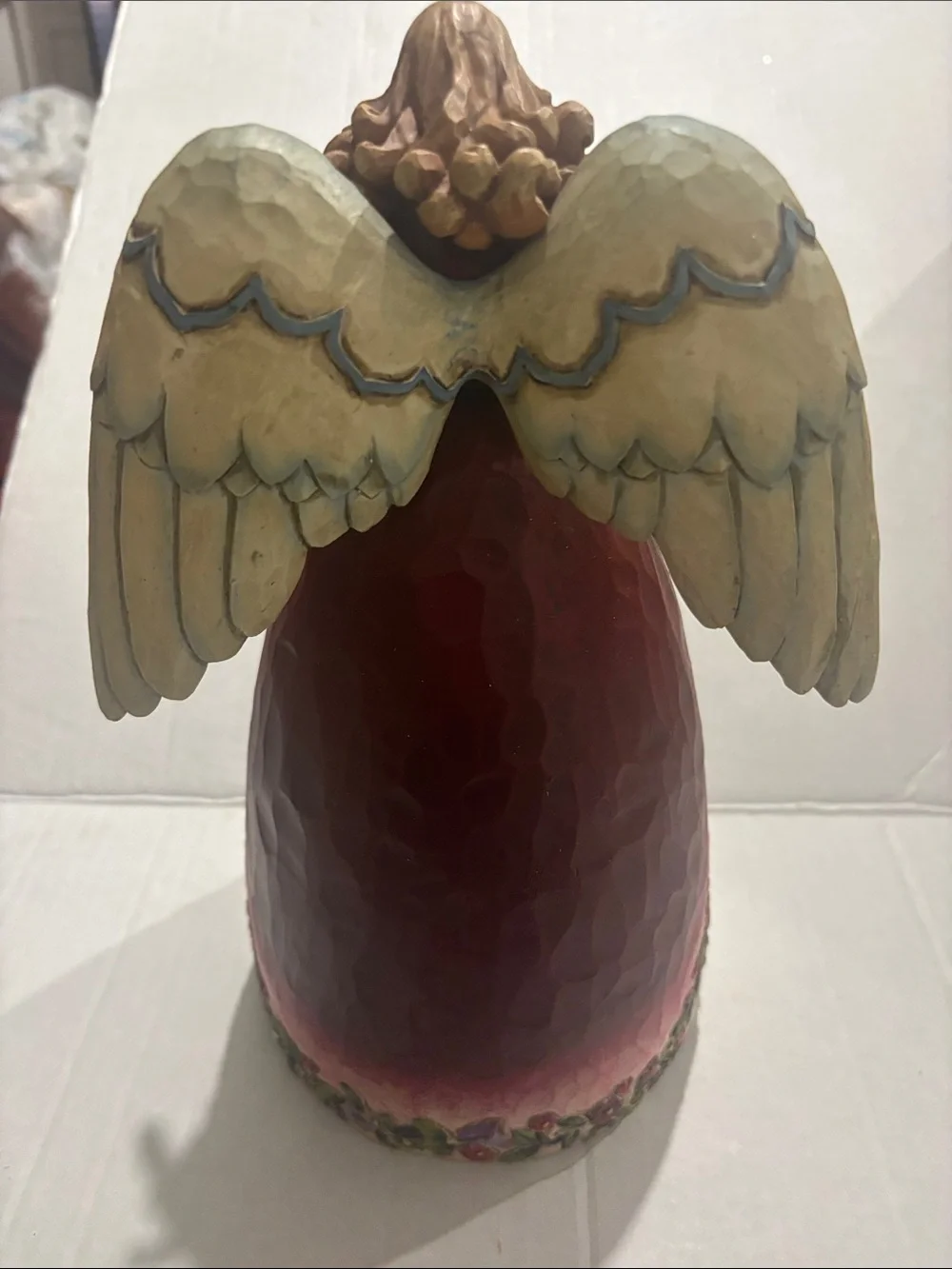 Jim Shore Red Pink Blue Green Holiday Angel Figurine  joy of Christmas morning